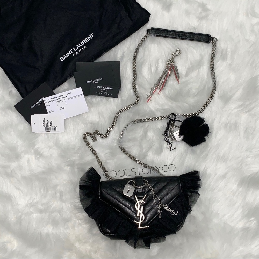 Authentic Saint Laurent Monogram Baby Punk Bag